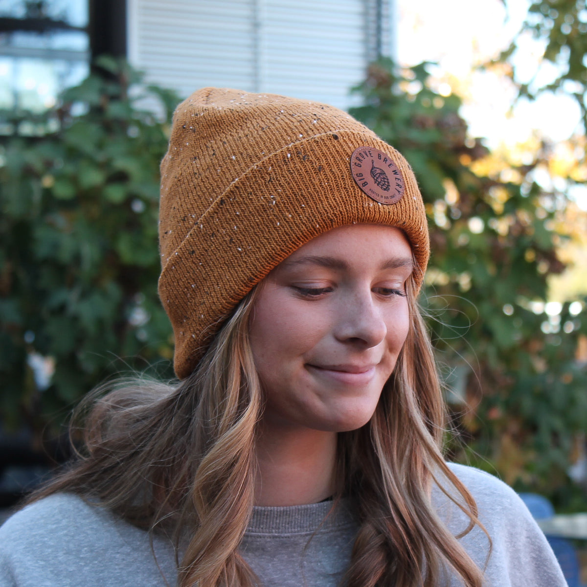 Dark Speckled Brown Wool hat Olive & Brown Wool 6-Panel – storied hats main image 3