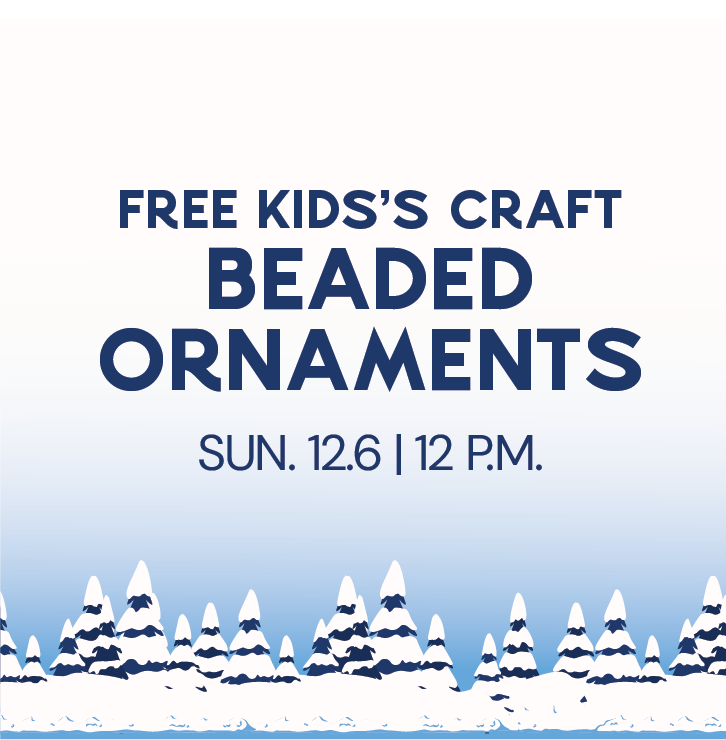 FREE Kids' Crafts | Beaded Holiday Ornaments