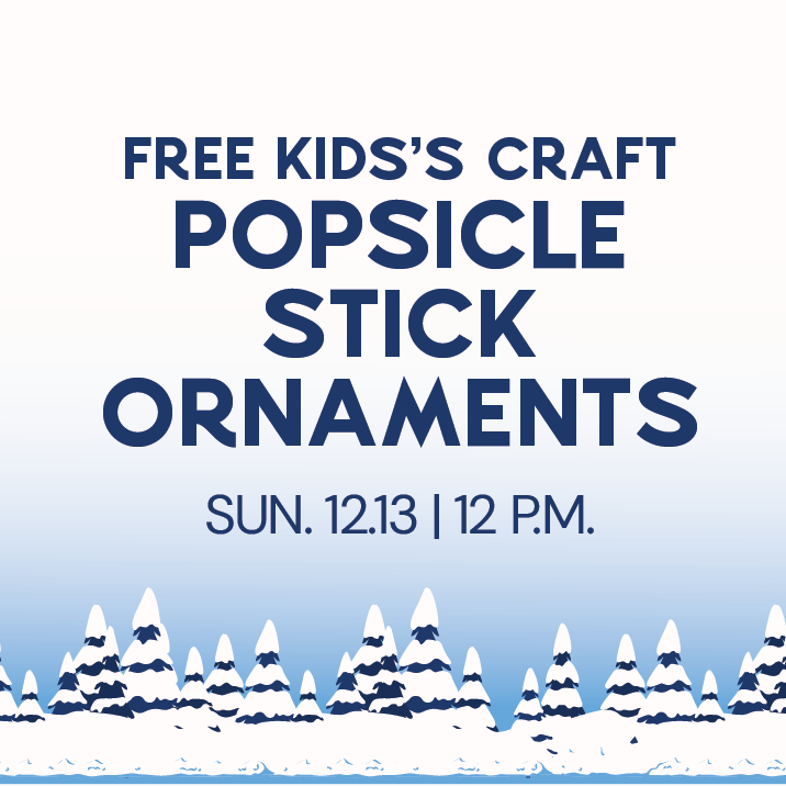 FREE Kids' Crafts | Popsicle Stick Ornaments