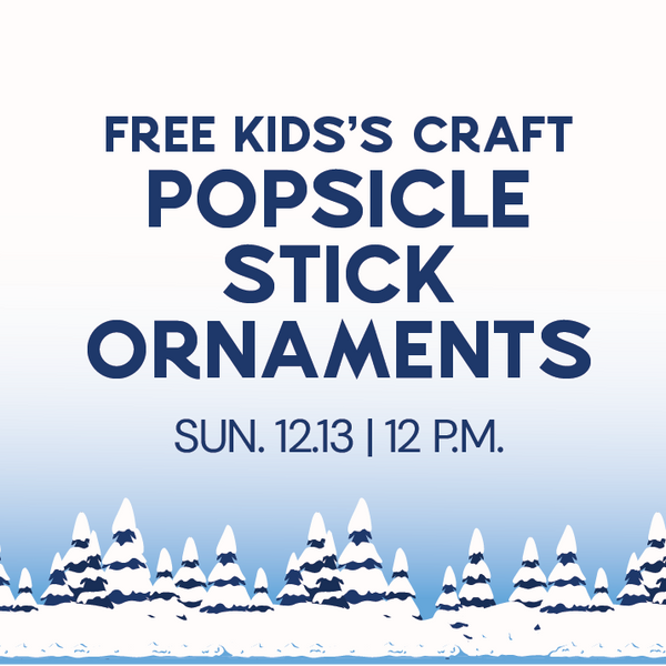 FREE Kids' Crafts | Popsicle Stick Ornaments