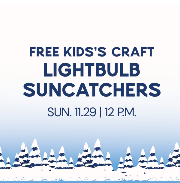 FREE Kids' Crafts | Christmas Lightbulb Suncatchers