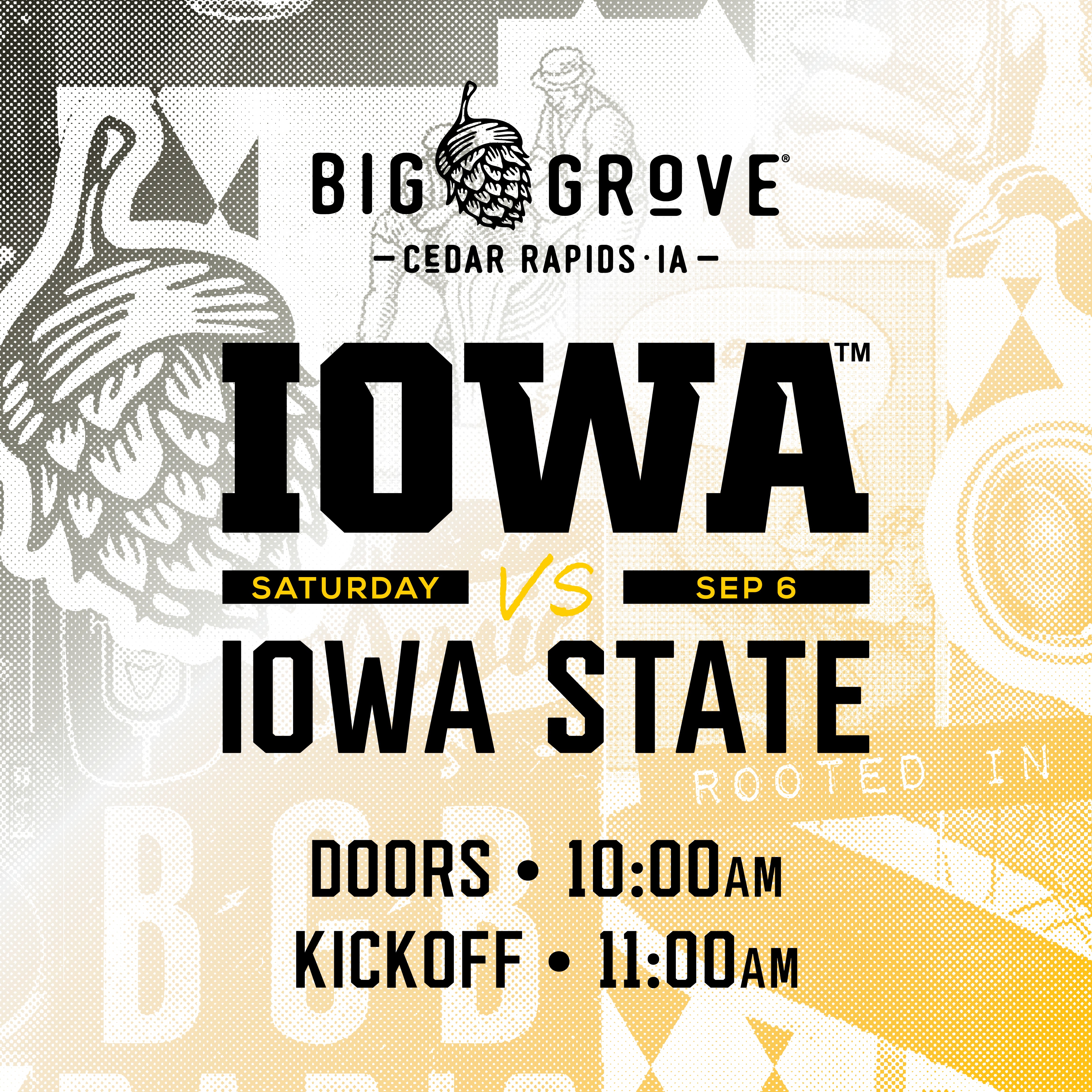Iowa v. Iowa State Watch Party at Big Grove | Cedar Rapids