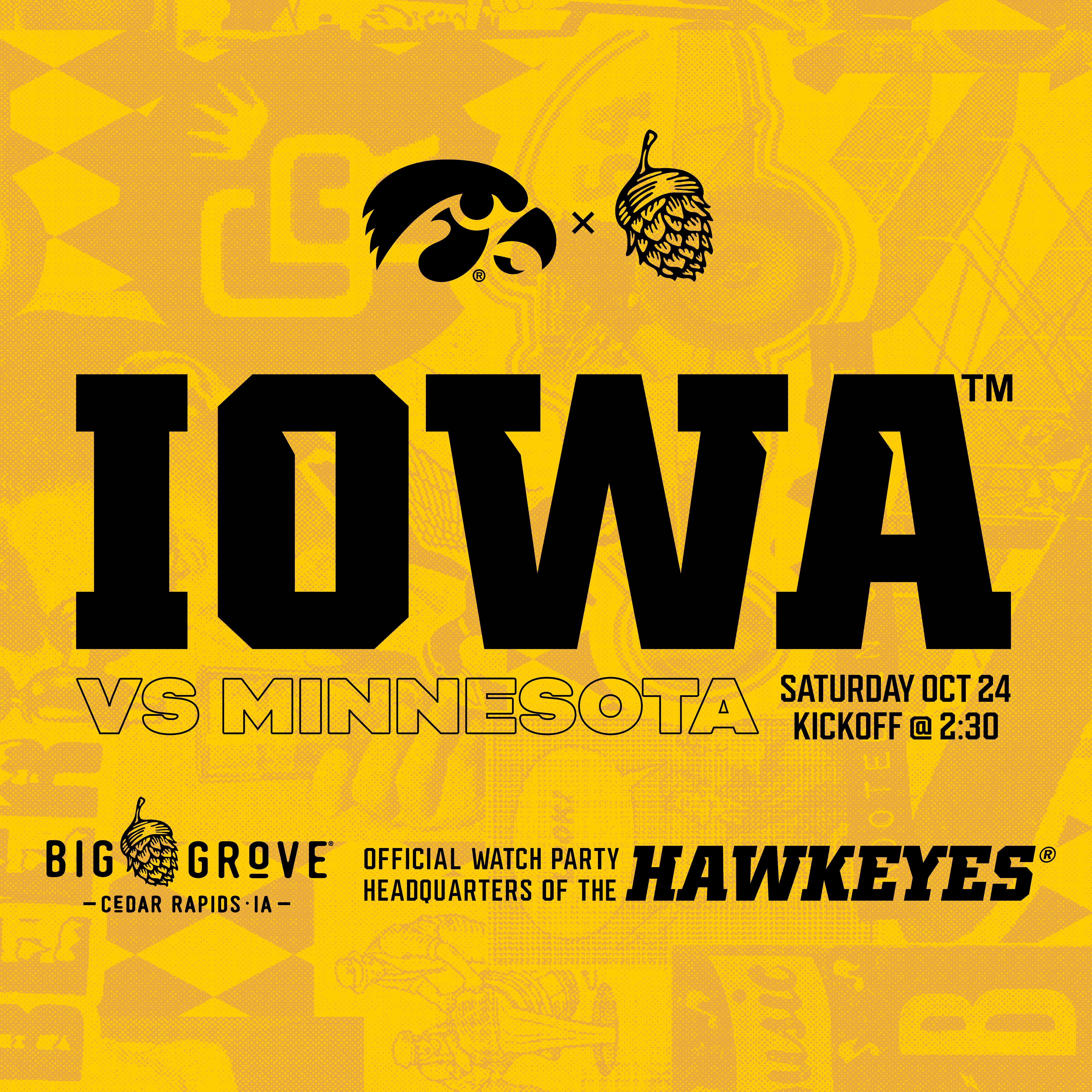 Iowa vs. Minnesota Football Watch Party