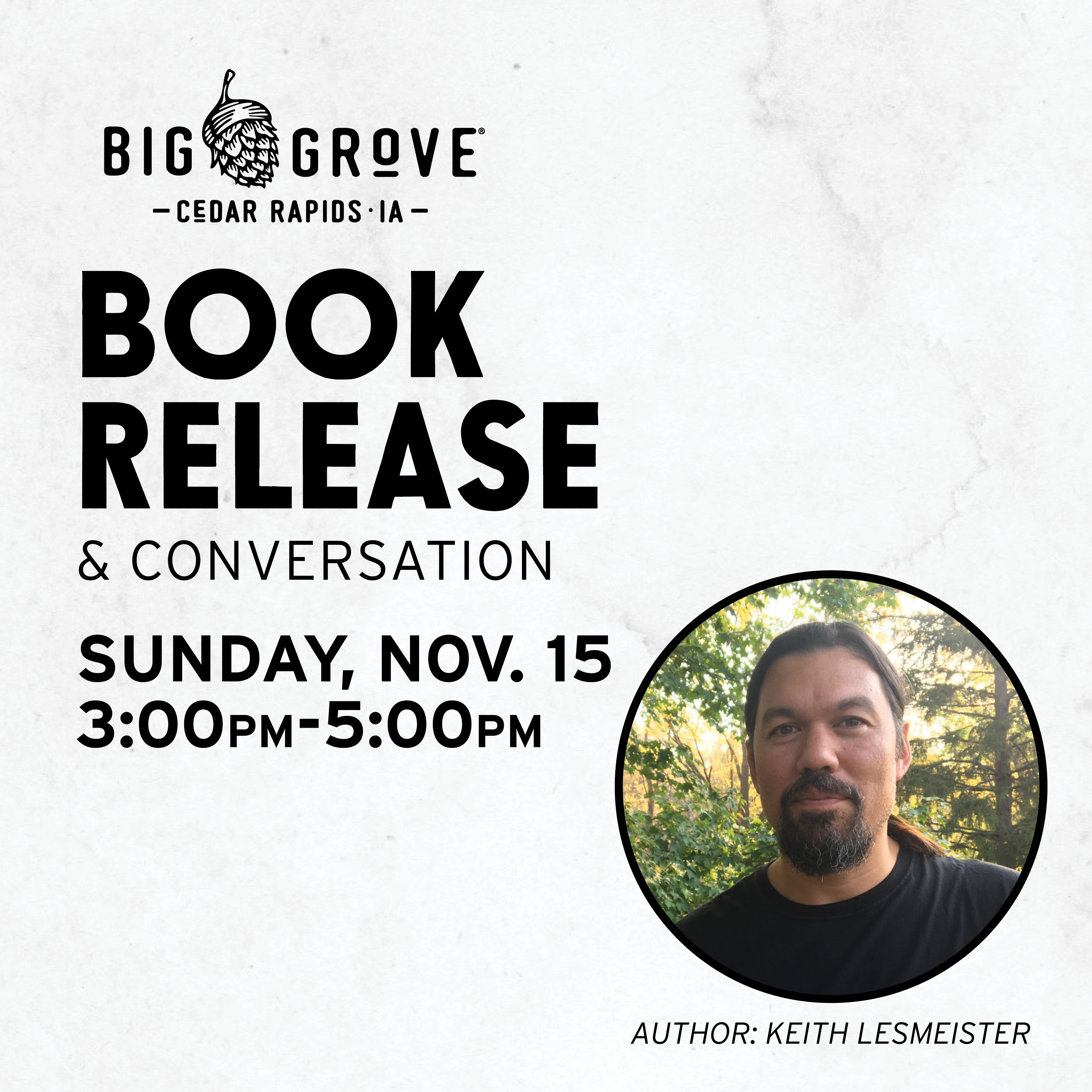 Book Release & Conversation with Author Keith Lesmeister