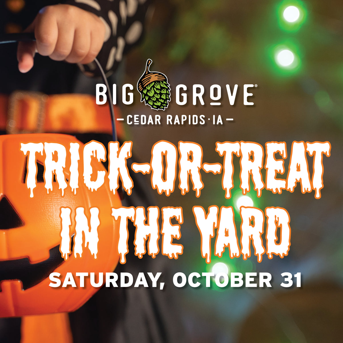 Kids' Trick-or-Treating in the Yard
