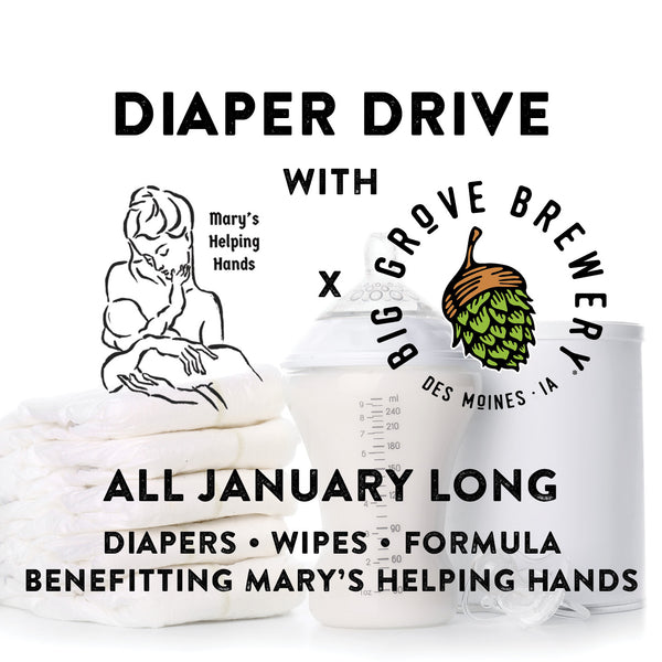 "Dry January" Diaper Drive | Des Moines