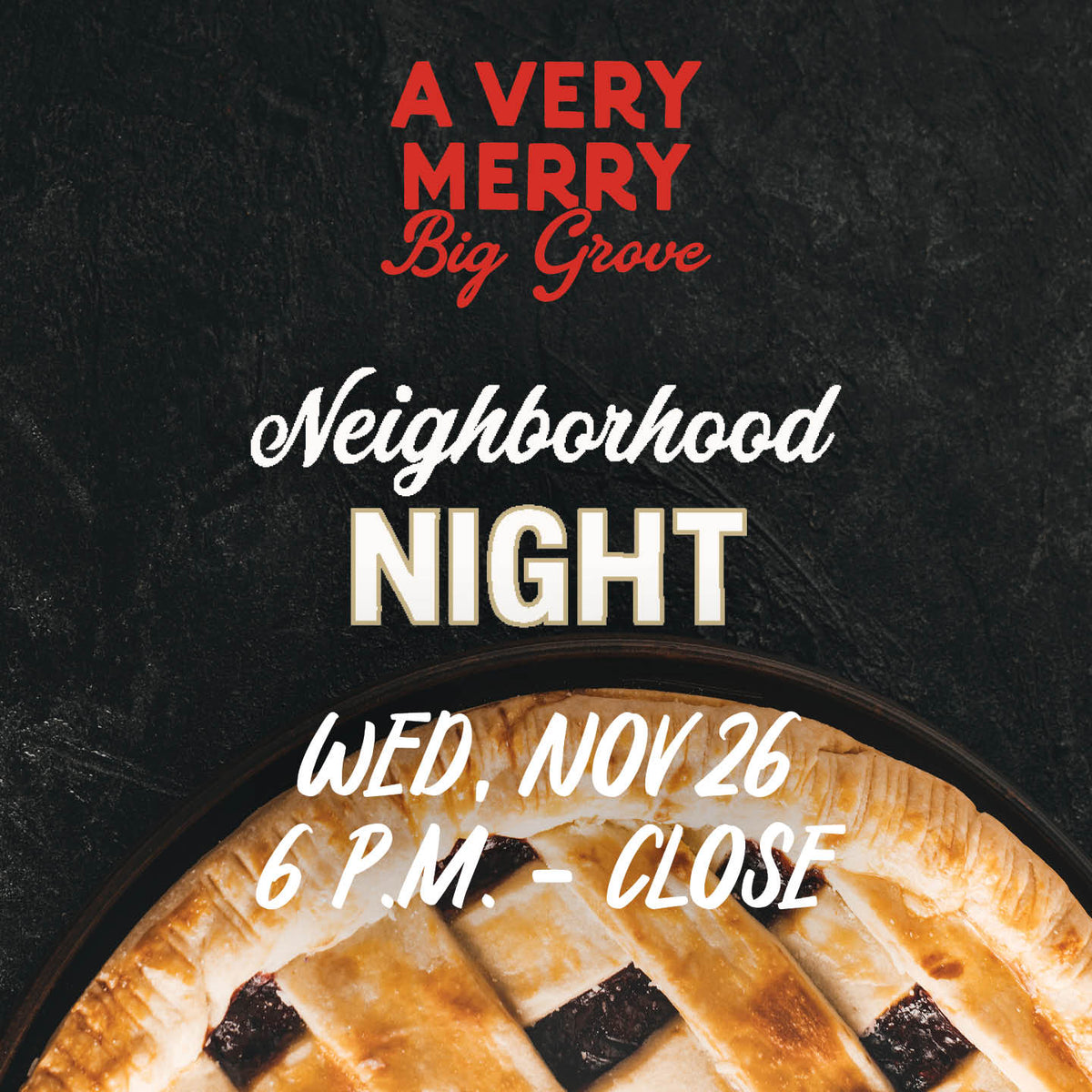 Neighborhood Night: Pie Raffle & Thanksgiving Pre-Party
