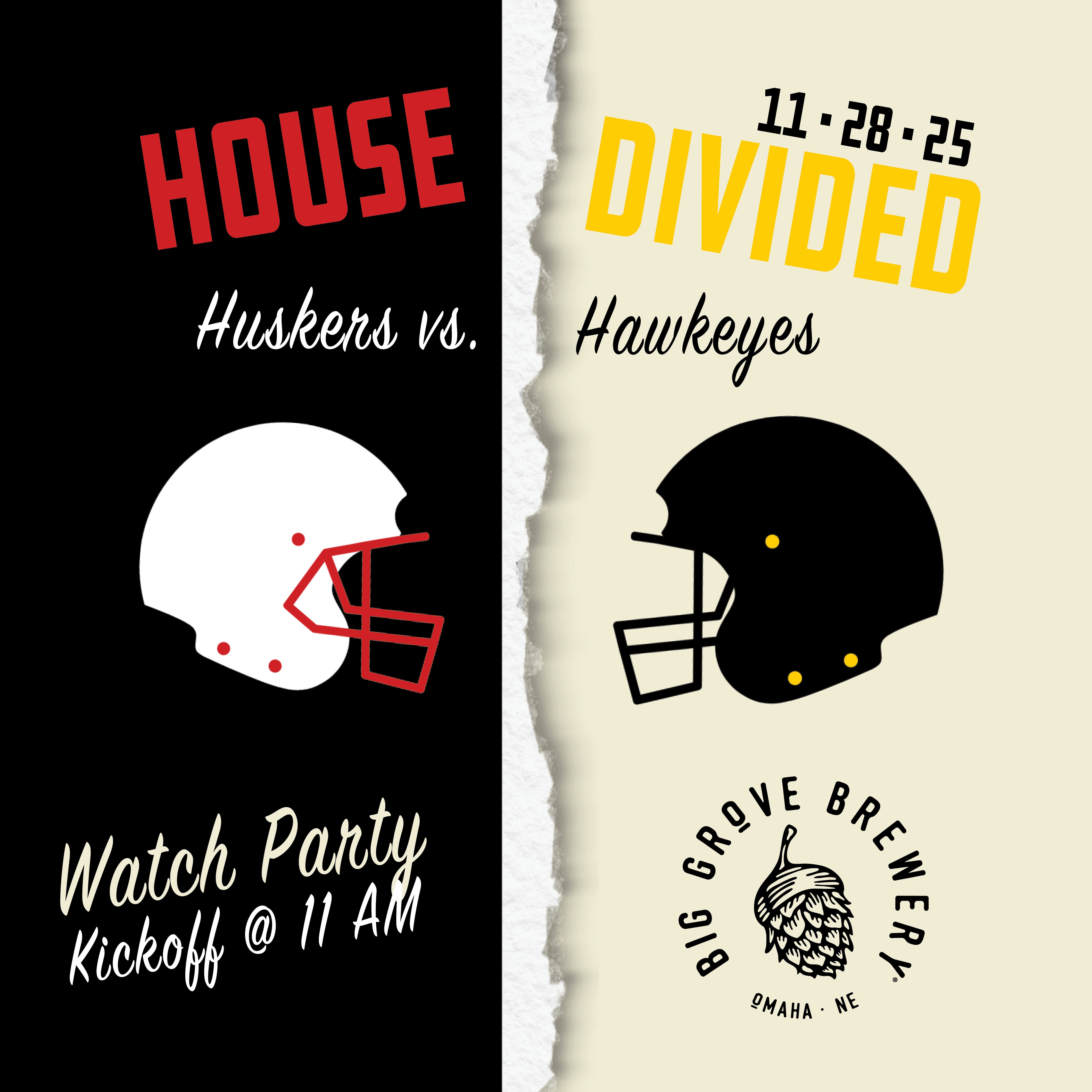 Divided House Watch Party | Huskers vs. Hawkeyes | Omaha