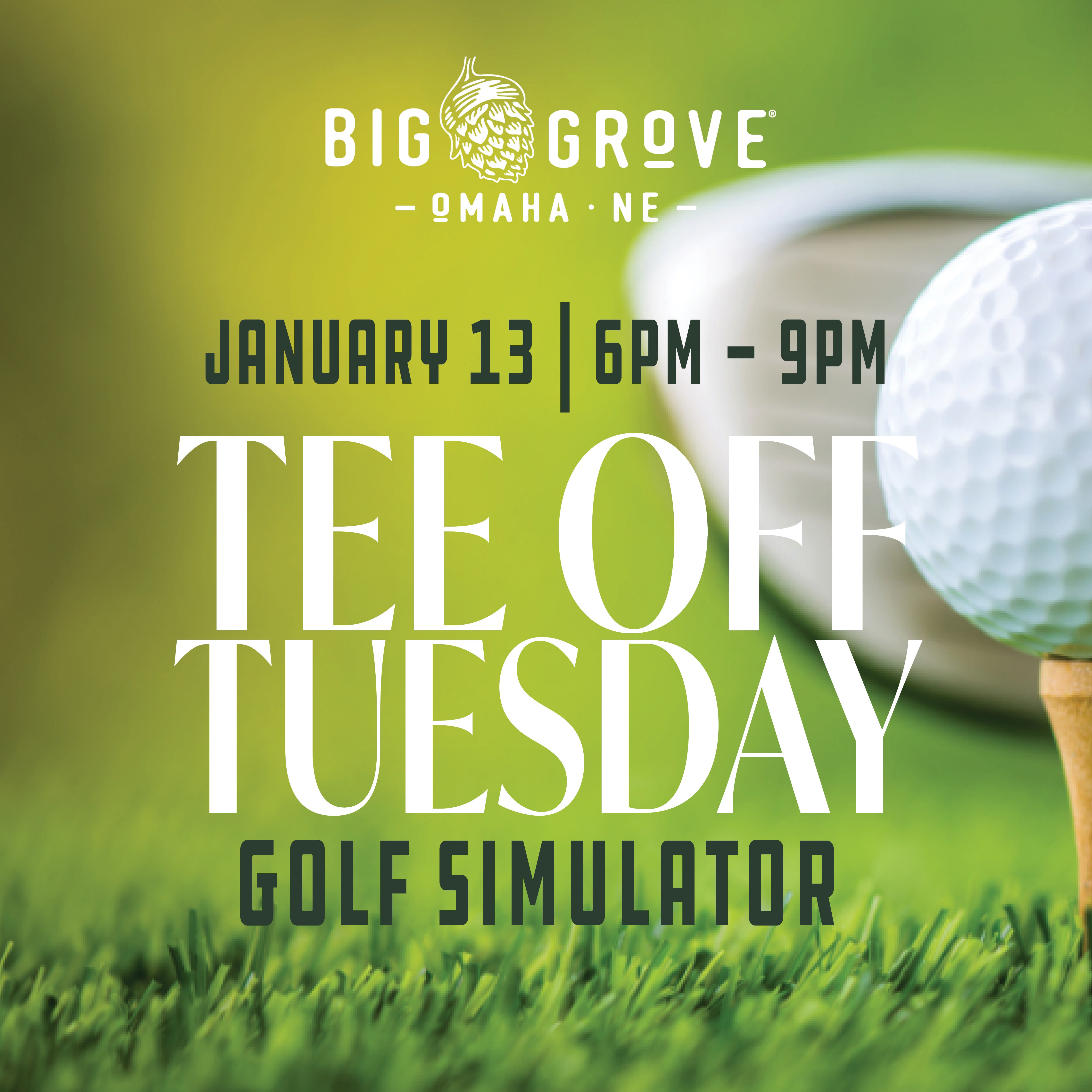 Tee Off Tuesday - Golf Simulator | Omaha | 1.13