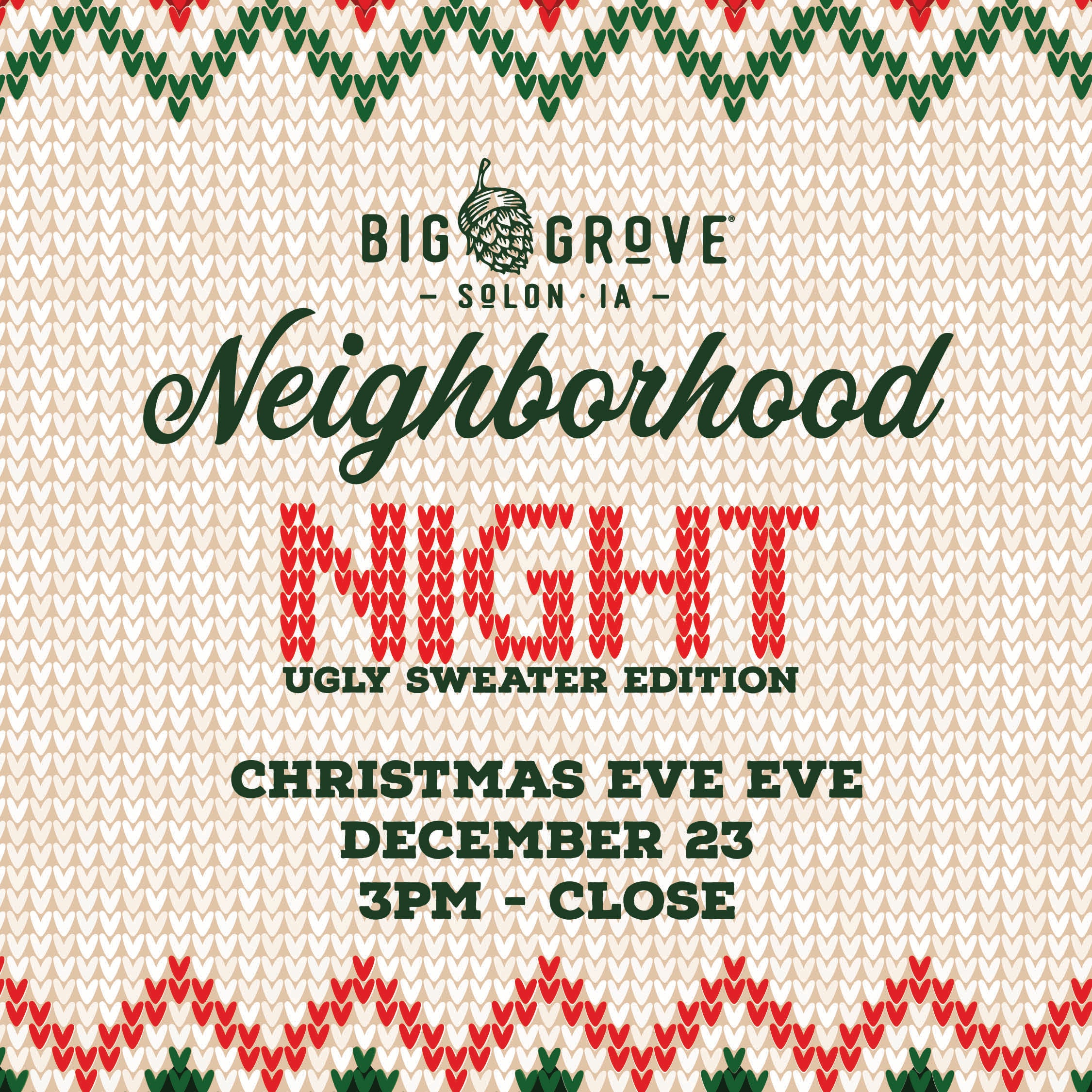 Neighborhood Night (Ugly Sweater Edition) | Solon | 12.23