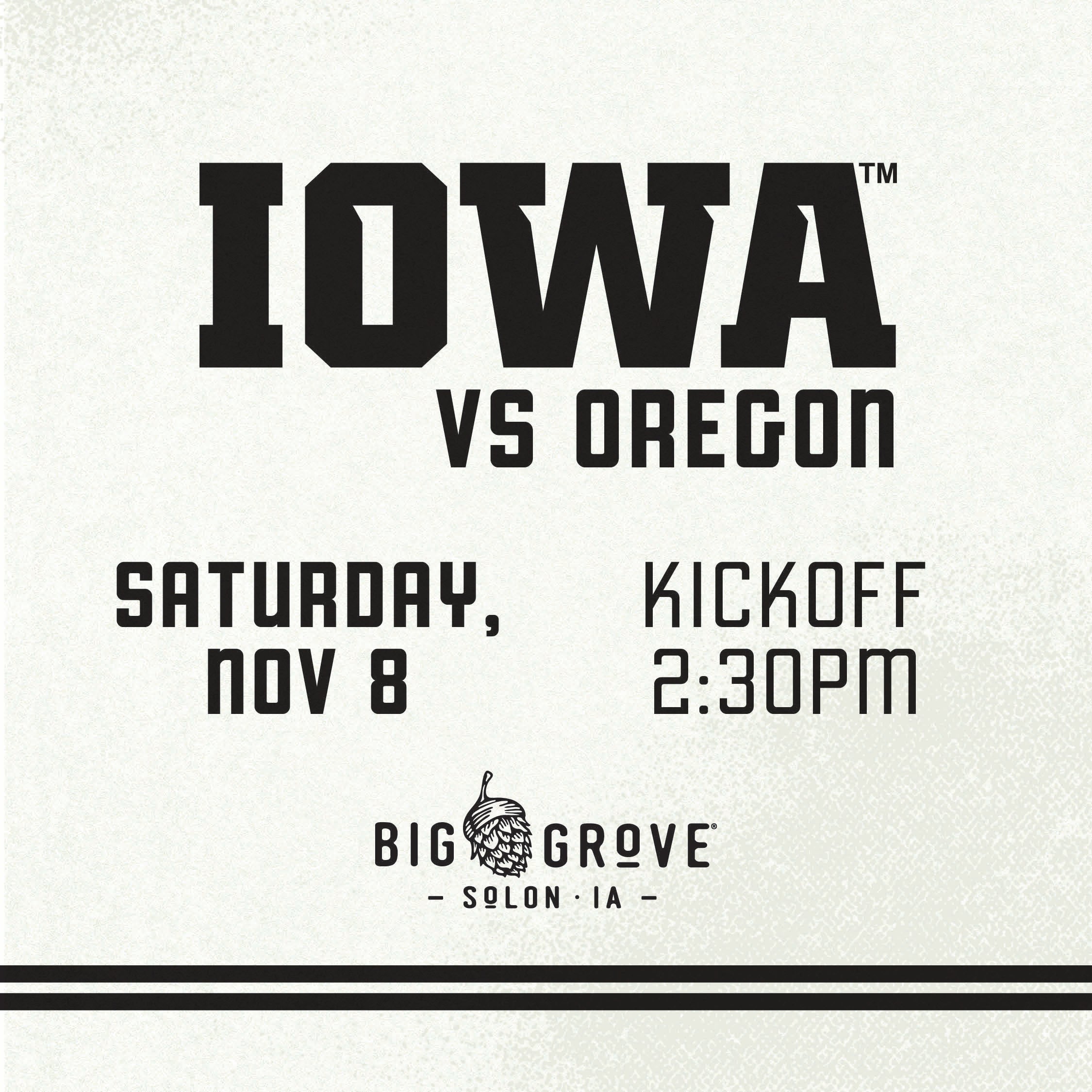 Iowa Football vs. Oregon Watch Party | Solon
