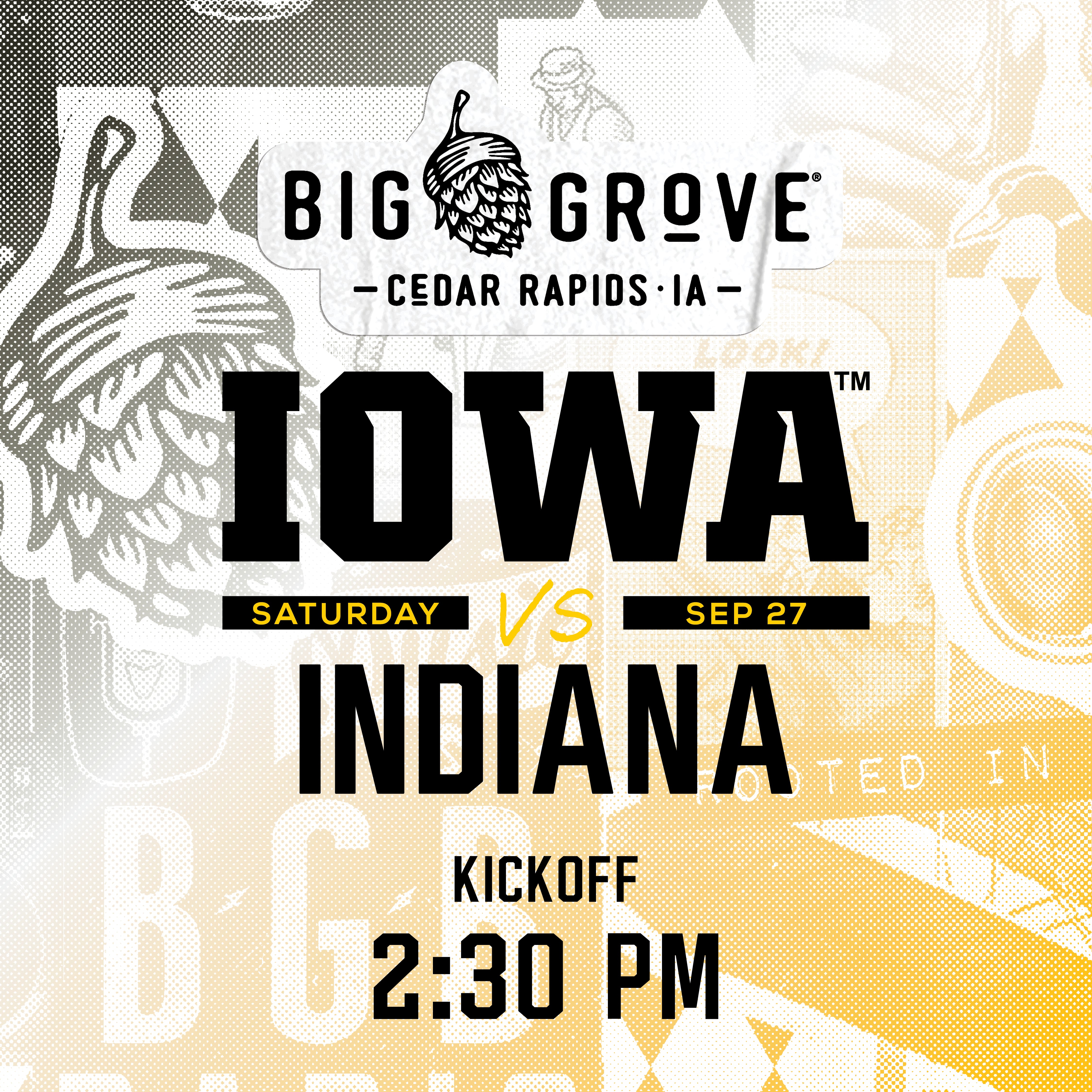 FREE | Iowa v. Indiana Watch Party | Cedar Rapids