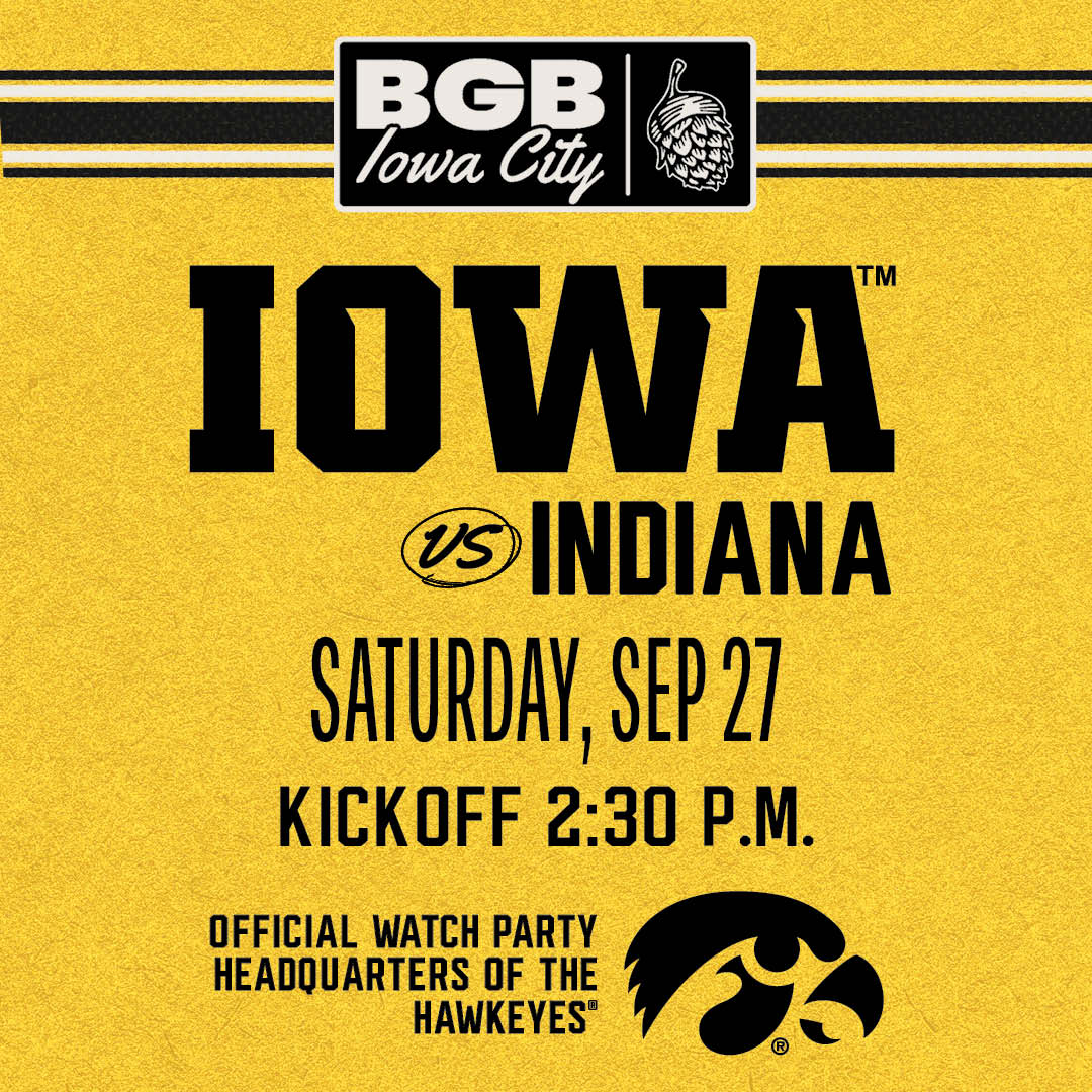 WATCH PARTY: Iowa vs. Indiana Football | Iowa City