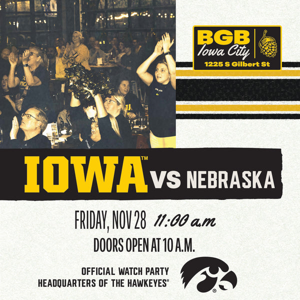 Iowa vs. Nebraska Football Watch Party | Iowa City
