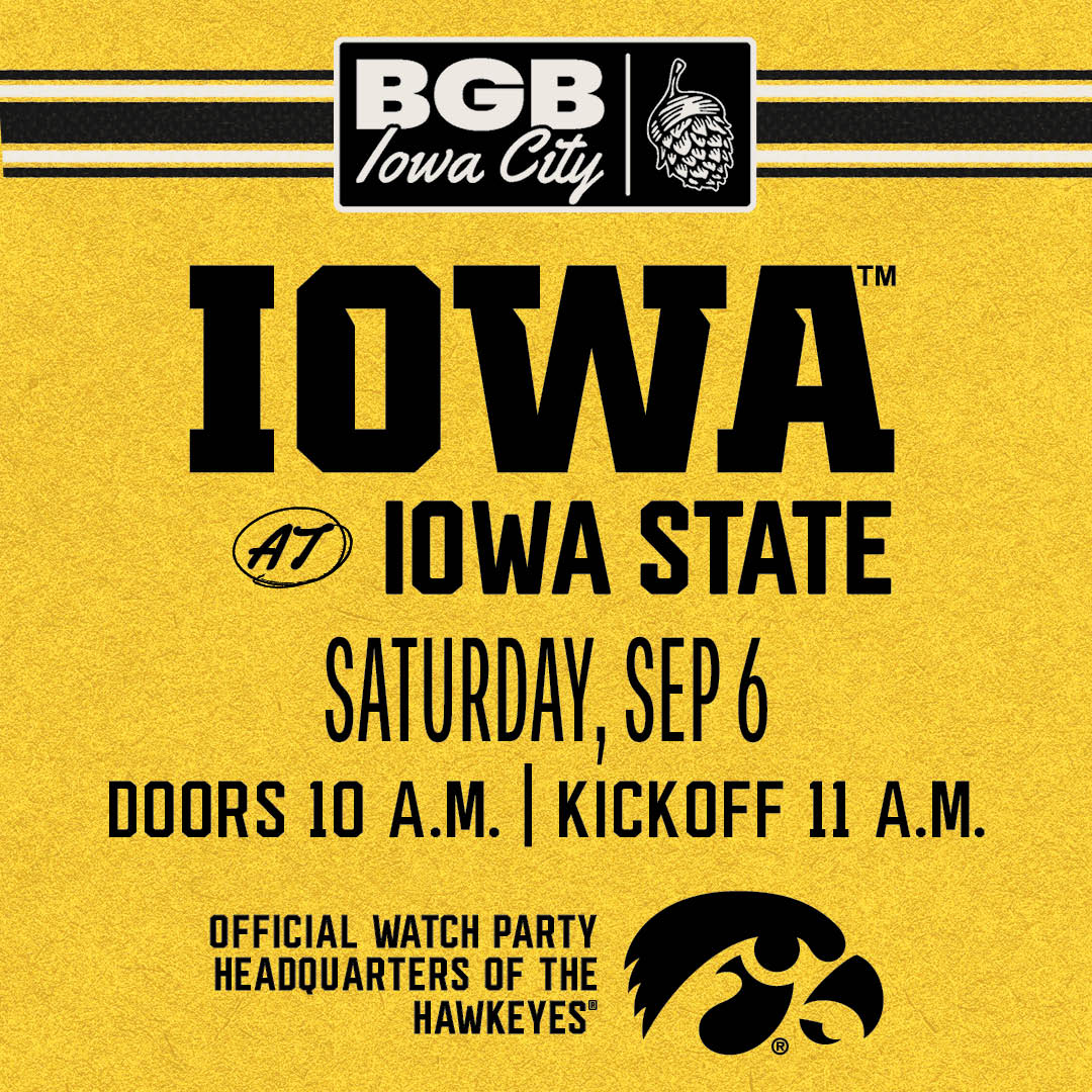 Iowa vs. Iowa State Watch Party | Iowa City