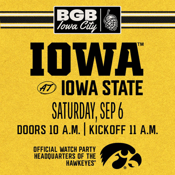Iowa vs. Iowa State Watch Party | Iowa City