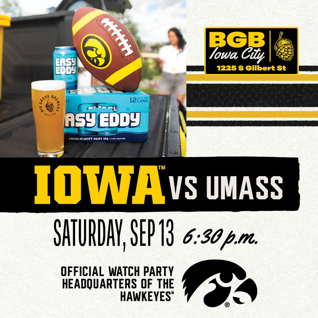 Watch Party: Iowa vs. UMass | Iowa City