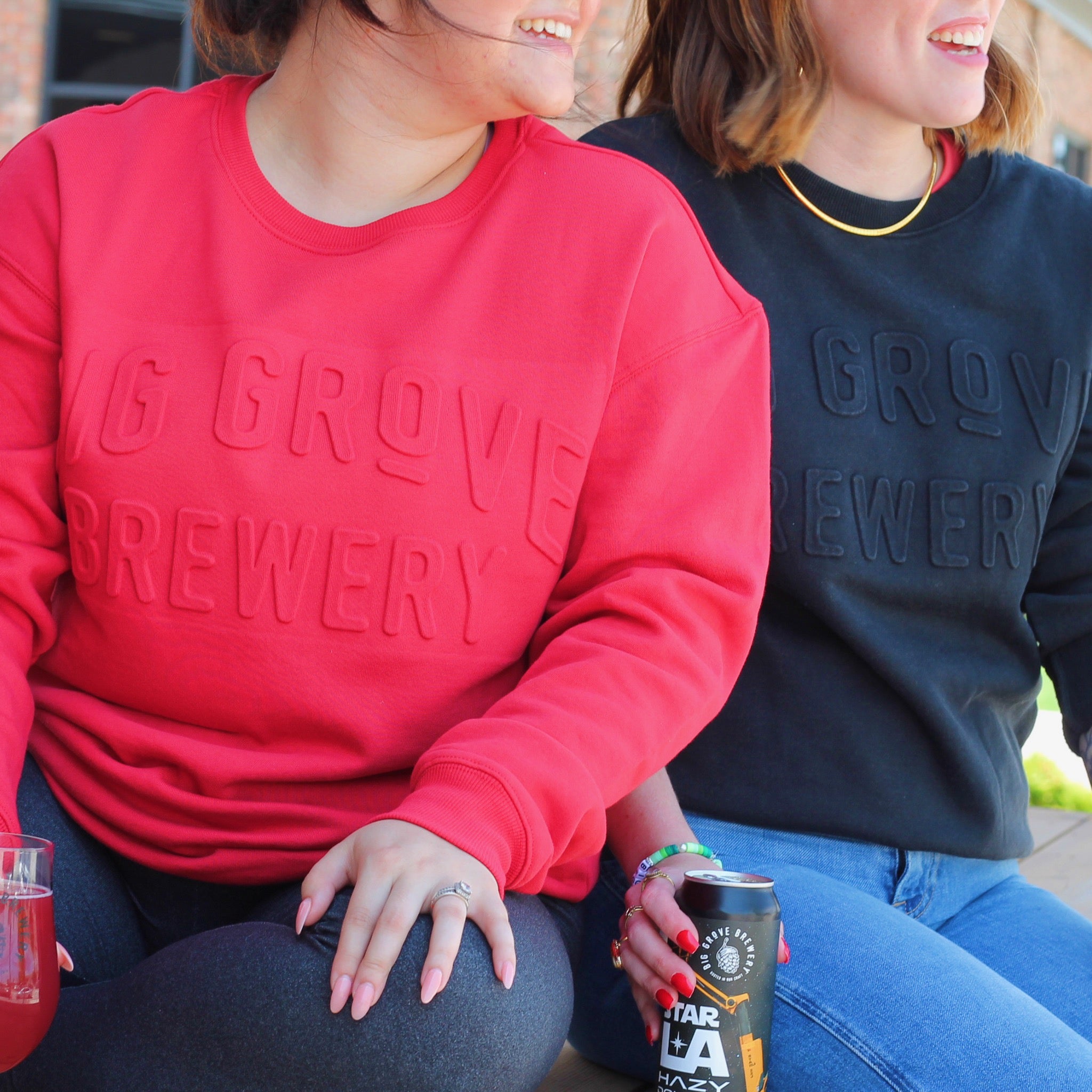 Embossed Crewneck