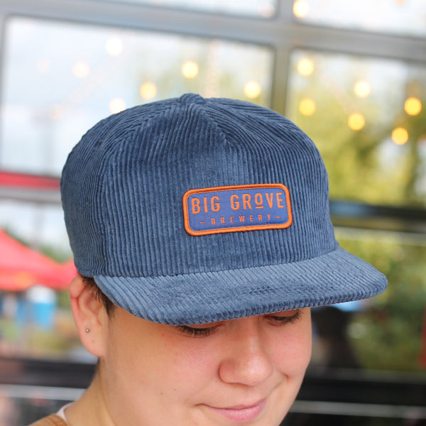 Long Patched Corduroy Hat