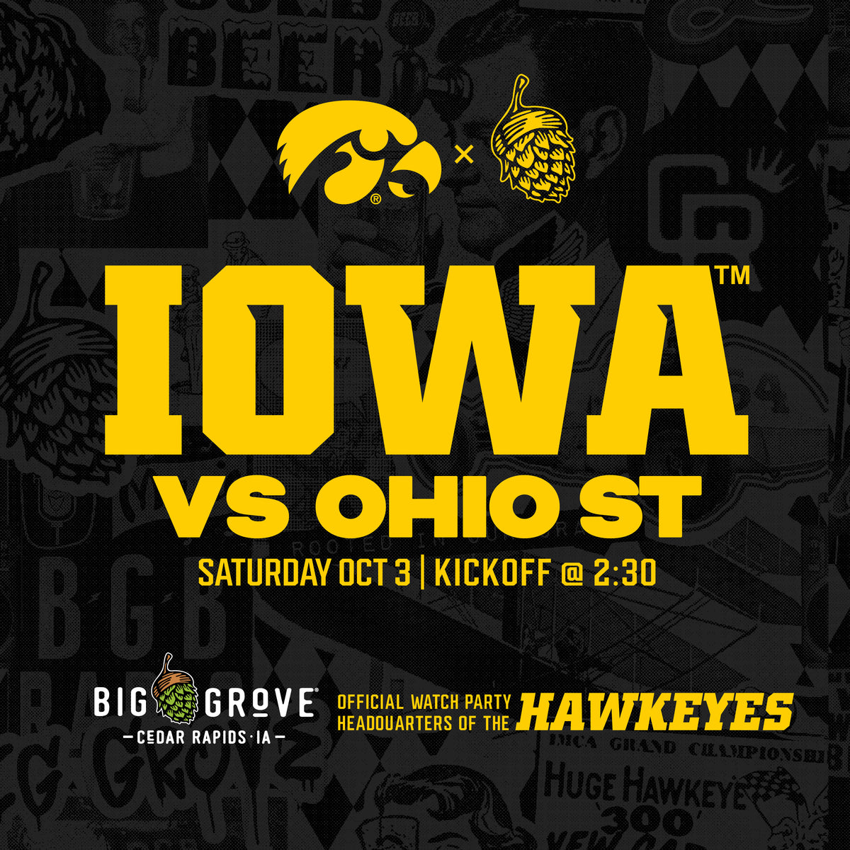 Iowa vs. Ohio State Football Watch Party