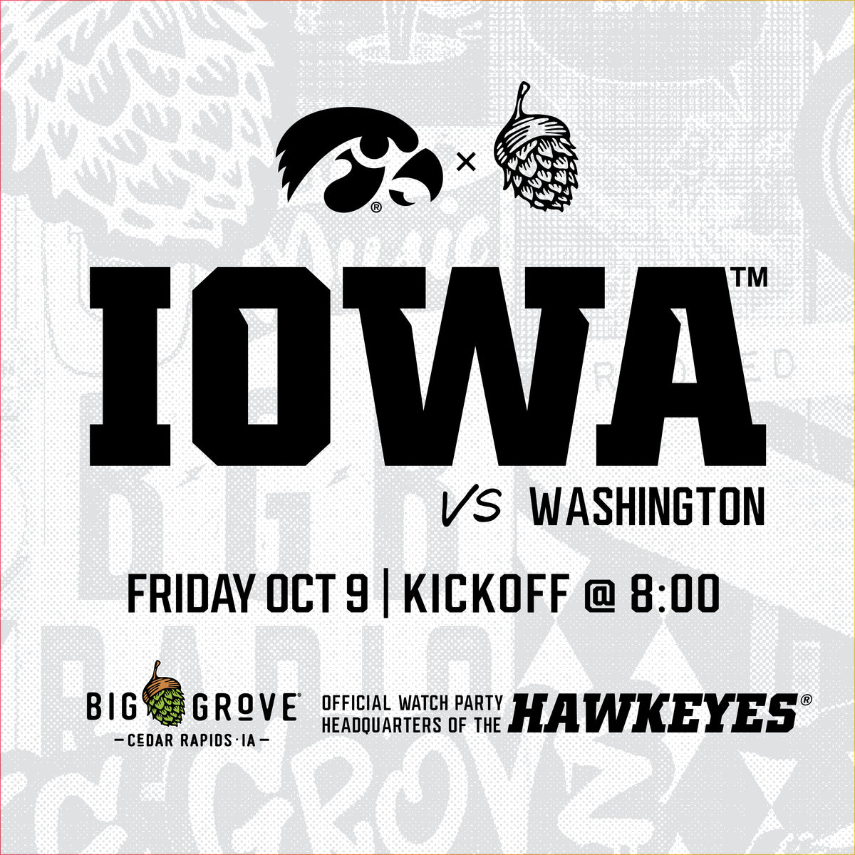 Iowa vs. Washington Football Watch Party