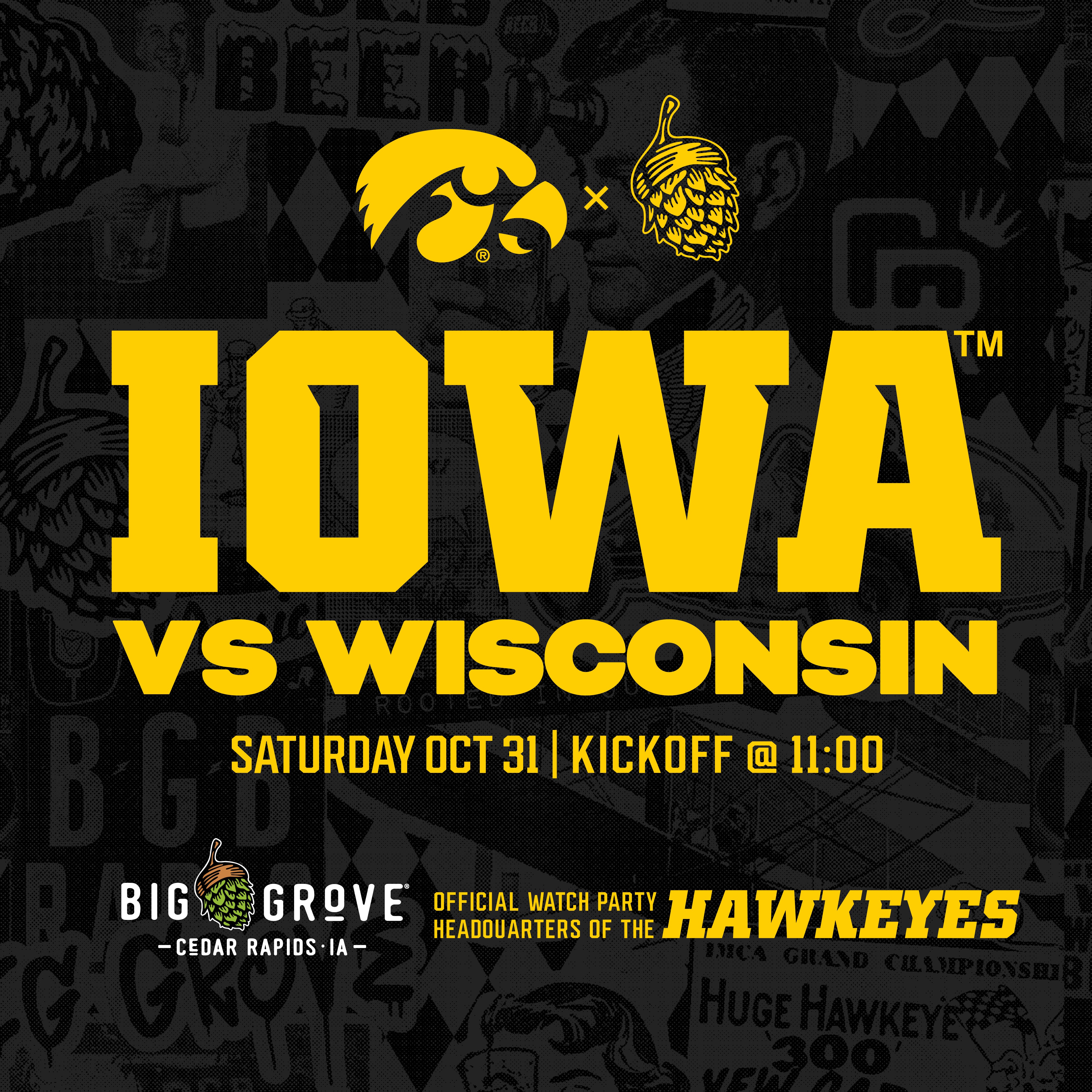 Iowa vs. Wisconsin Football Watch Party