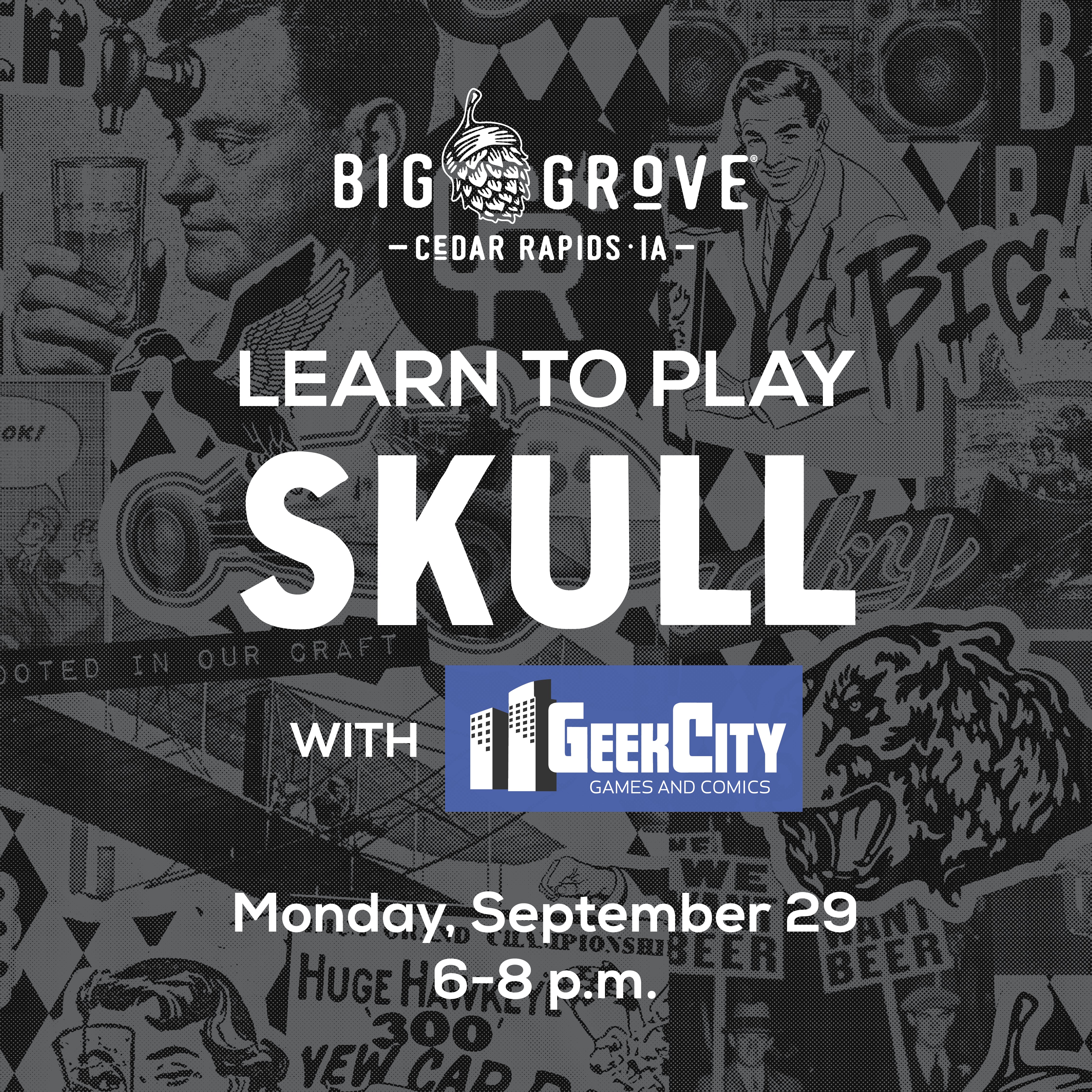 FREE | Learn to Play: Skull Game Night | Cedar Rapids