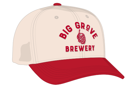 Red Billed White Twill Trucker
