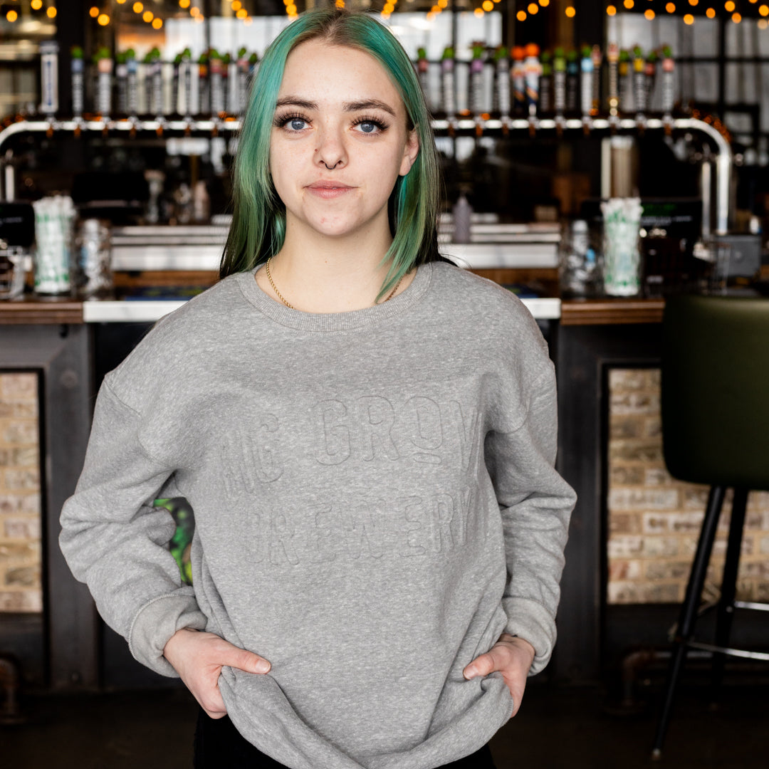 Embossed Crewneck